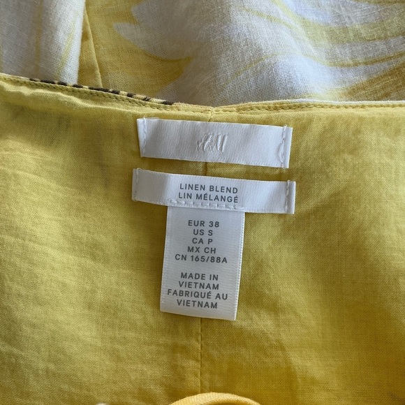 H&M Yellow Strapless Sheath Dress for Weddings - Picture 6 of 10